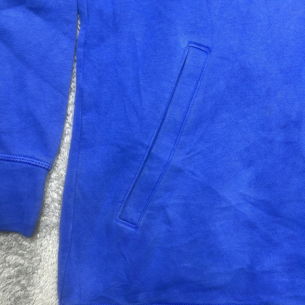 Adidas Kansas Jayhawks Hoodie Mens L Blue Basketball Pullover Sweatshirt Logo KU - Picture 6 of 12